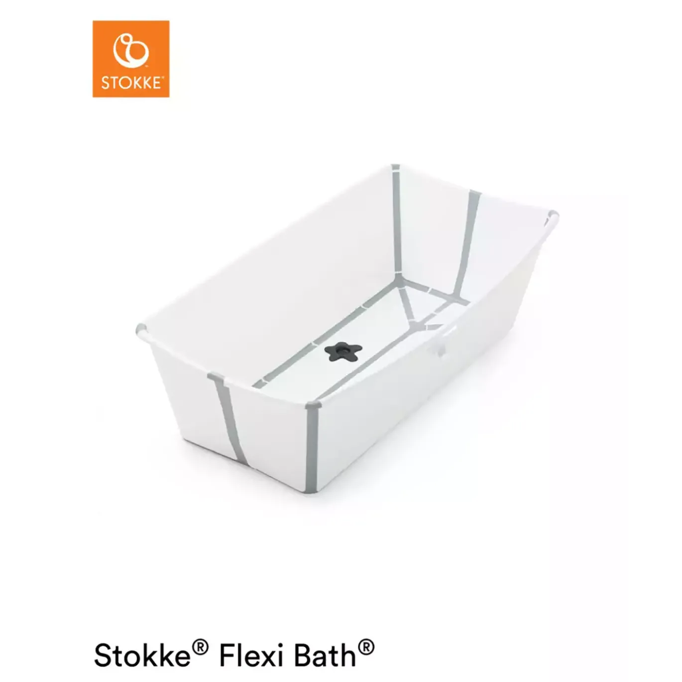 Flexi Bath® XL White mit hitzeempfindlichem Stöpsel