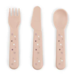 Foodie Besteck Set Happy Dots Rosa