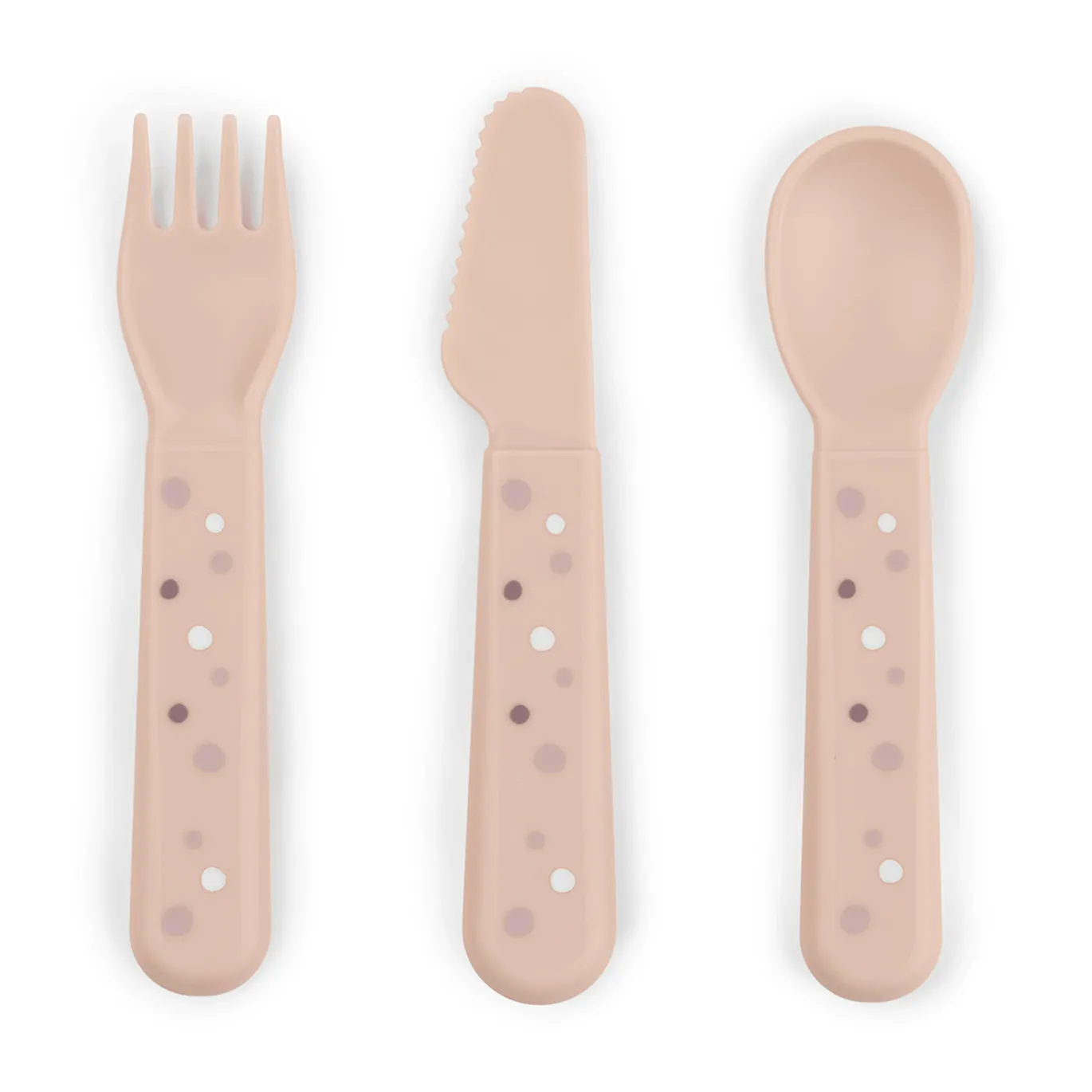 Foodie Besteck Set Happy Dots Rosa