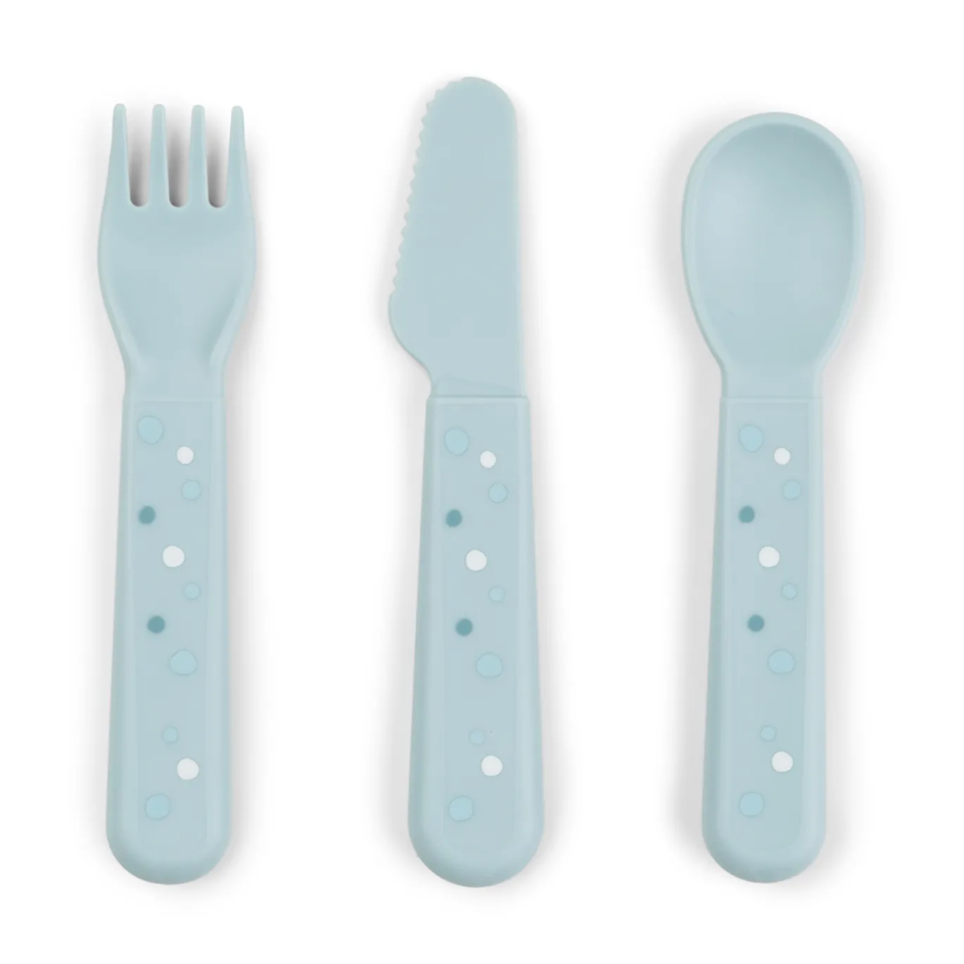 Foodie Besteckset Happy Dots Blau