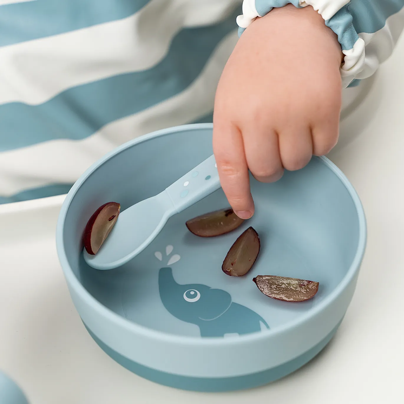 Foodie Besteckset Happy Dots Blau