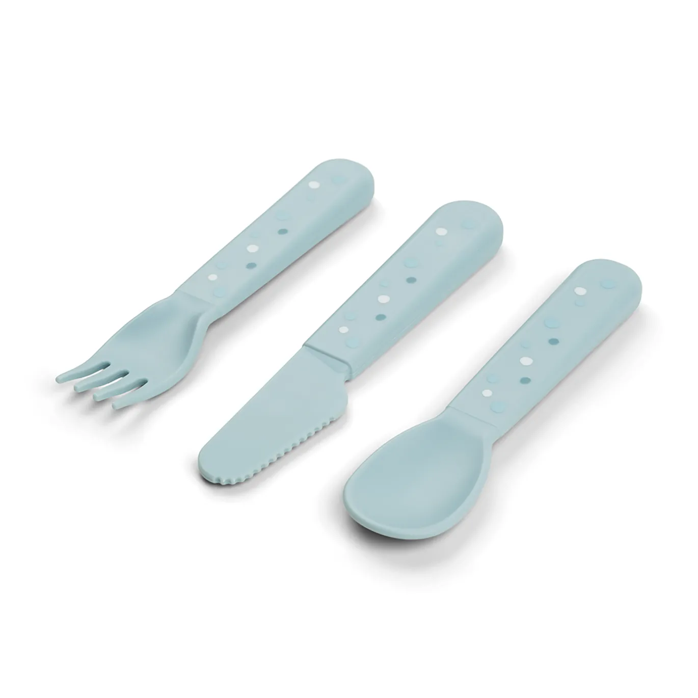 Foodie Besteckset Happy Dots Blau