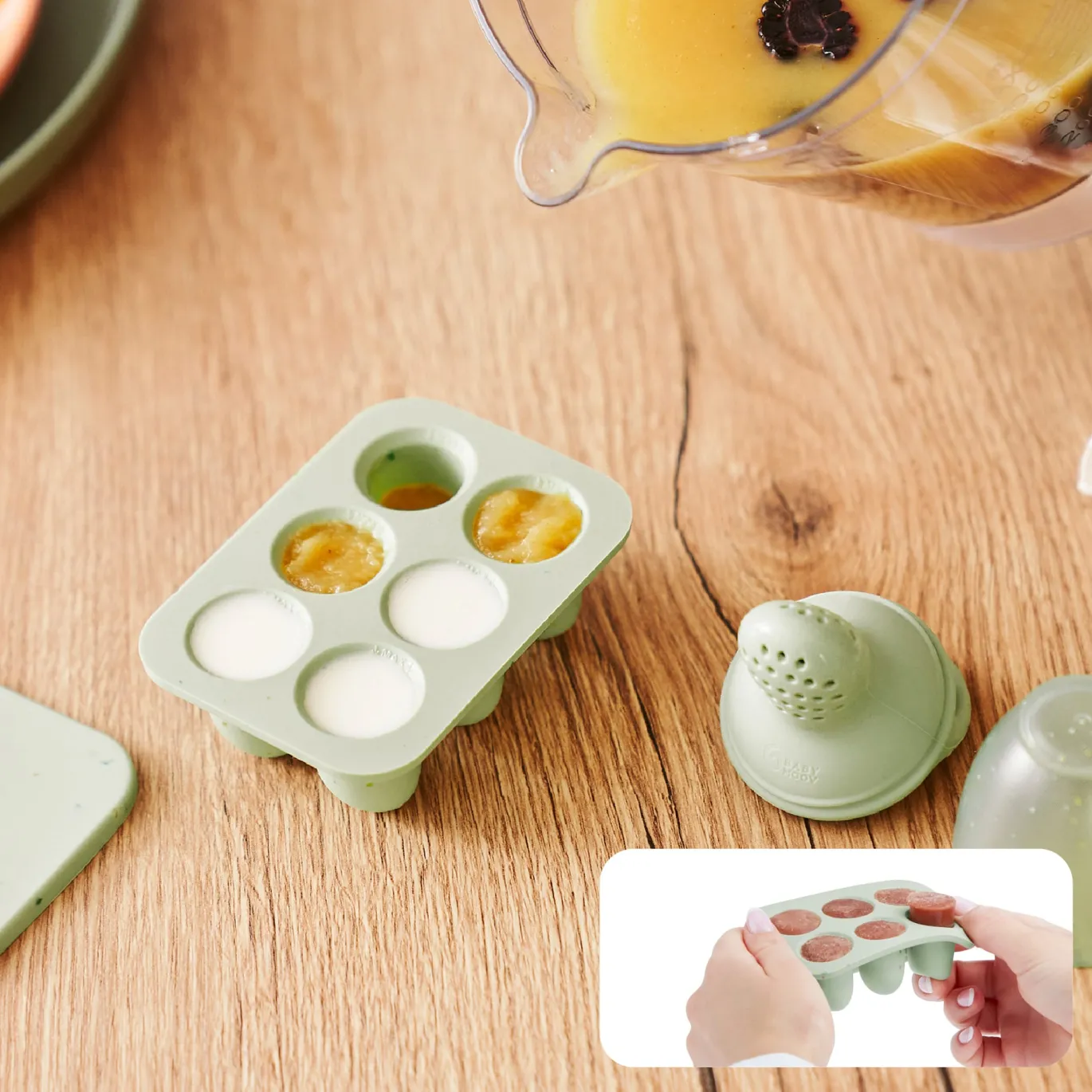 Gefrierbehälter für Babybrei & Fruchtsauger