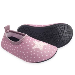 gepunktete Badeschuhe Stern