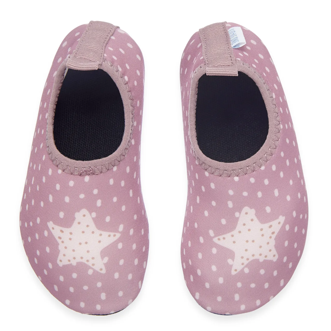 gepunktete Badeschuhe Stern