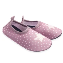 gepunktete Badeschuhe Stern