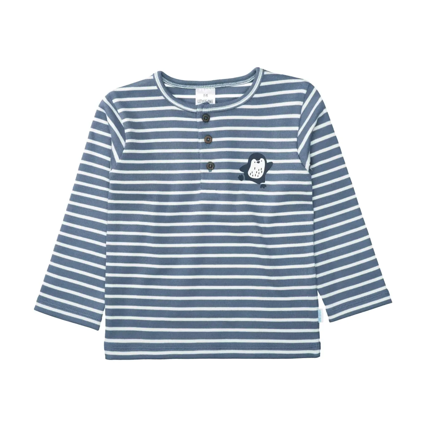 gestreiftes Langarmshirt Pinguin
