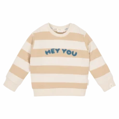 gestreiftes Sweatshirt Hey You