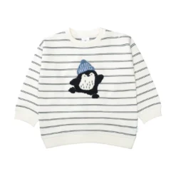 gestreiftes Sweatshirt Pinguin