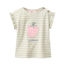gestreiftes T-Shirt Erdbeere