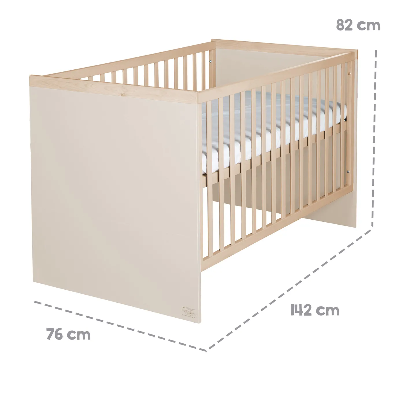 Gitterbett Elva in Cashmere