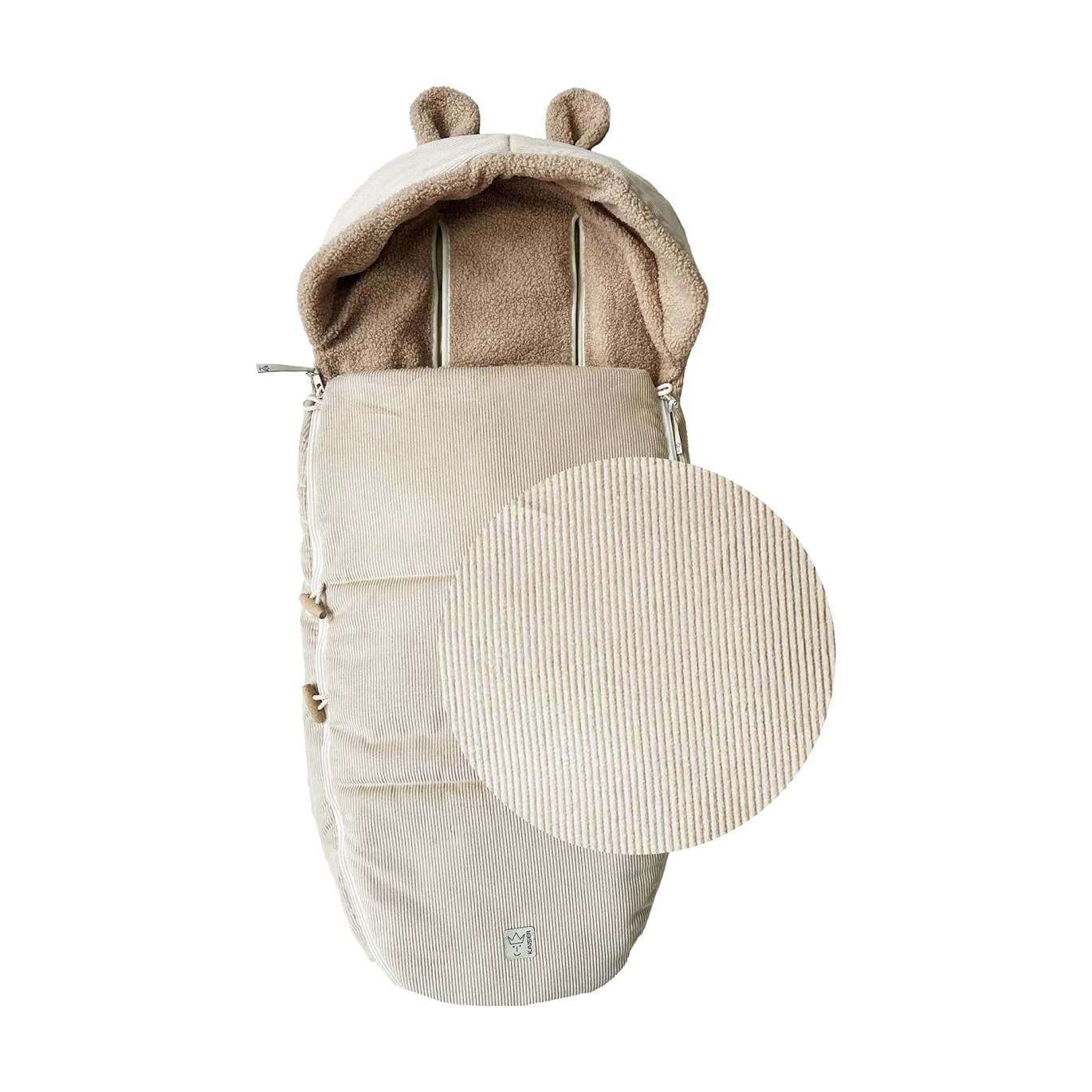 HAU KEA Fleece Fußsack Sand Shell
