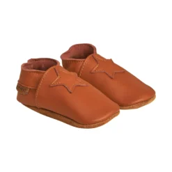 Hausschuhe Leather Brown