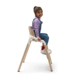 Hochstuhl Giraffe Natural Wood / White