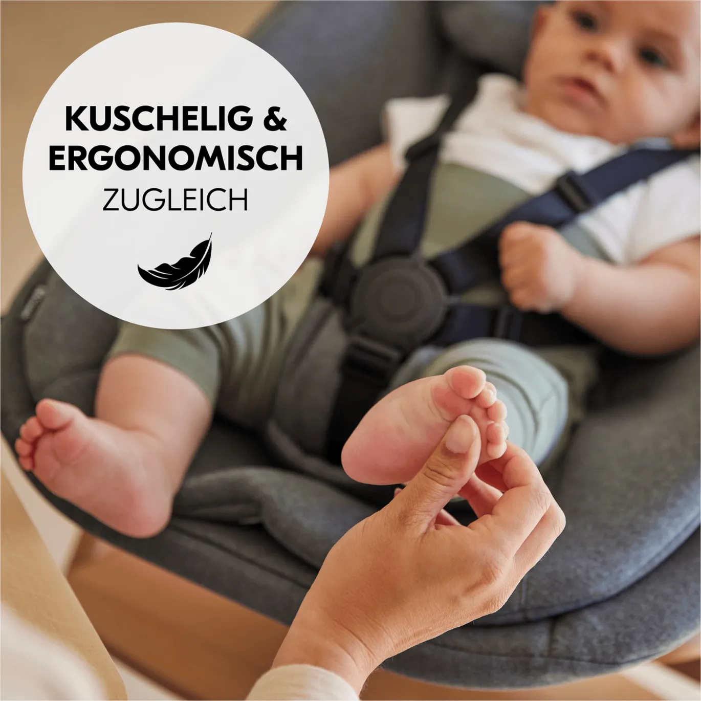 Hochstuhl-Wippe Dark Grey