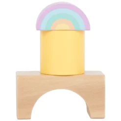 Holzbausteine Pastell