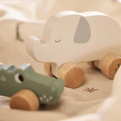 Holzelefant auf Rädern Jungle Jambo