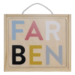 Holzpuzzle-Set Farben
