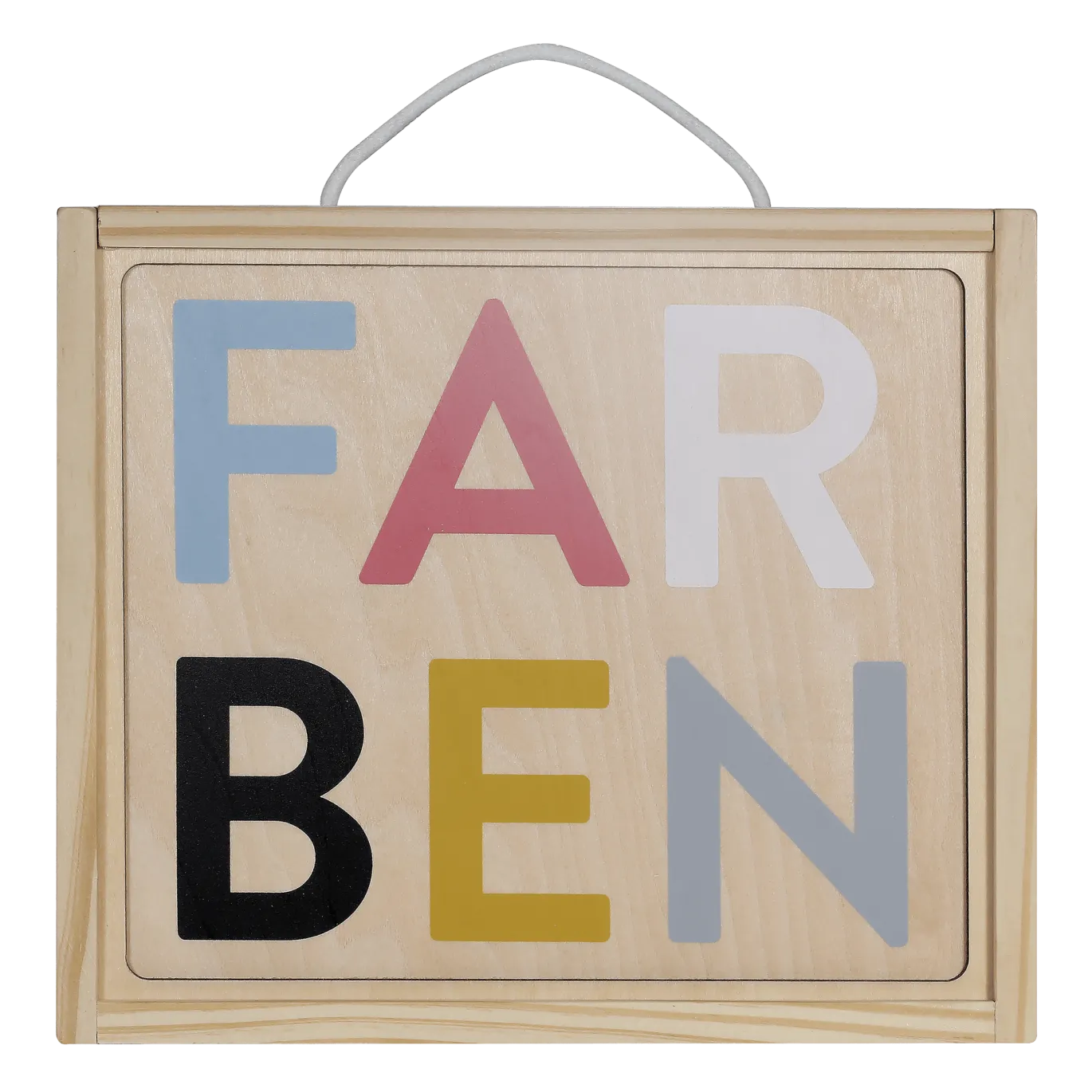 Holzpuzzle-Set Farben