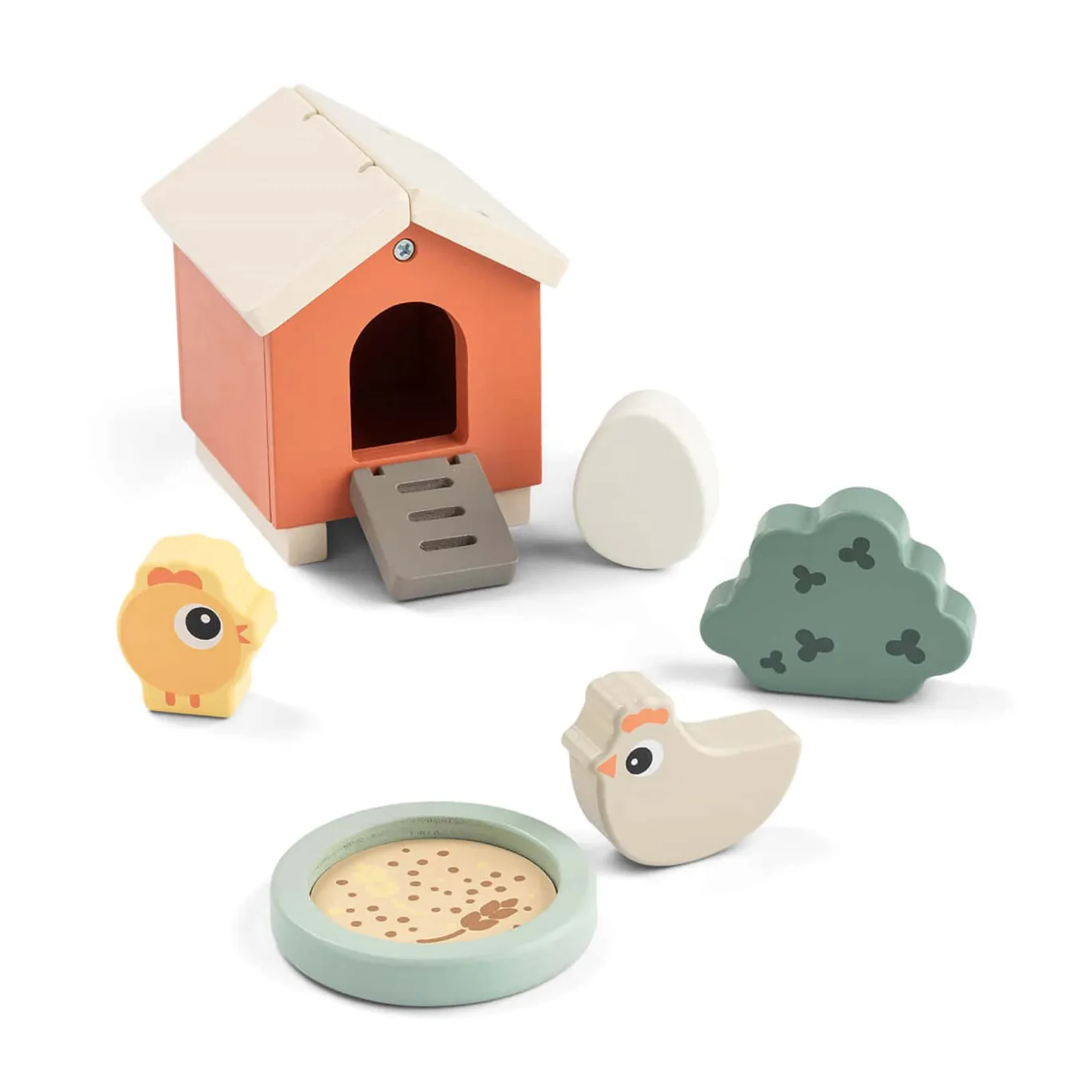 Holzspiel-Set Tiny Farm Clucky