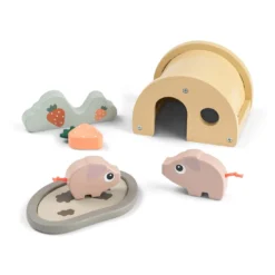 Holzspiel-Set Tiny Farm Pigee