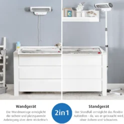 2in1 FeelWell Wickeltisch-Wärmestrahler