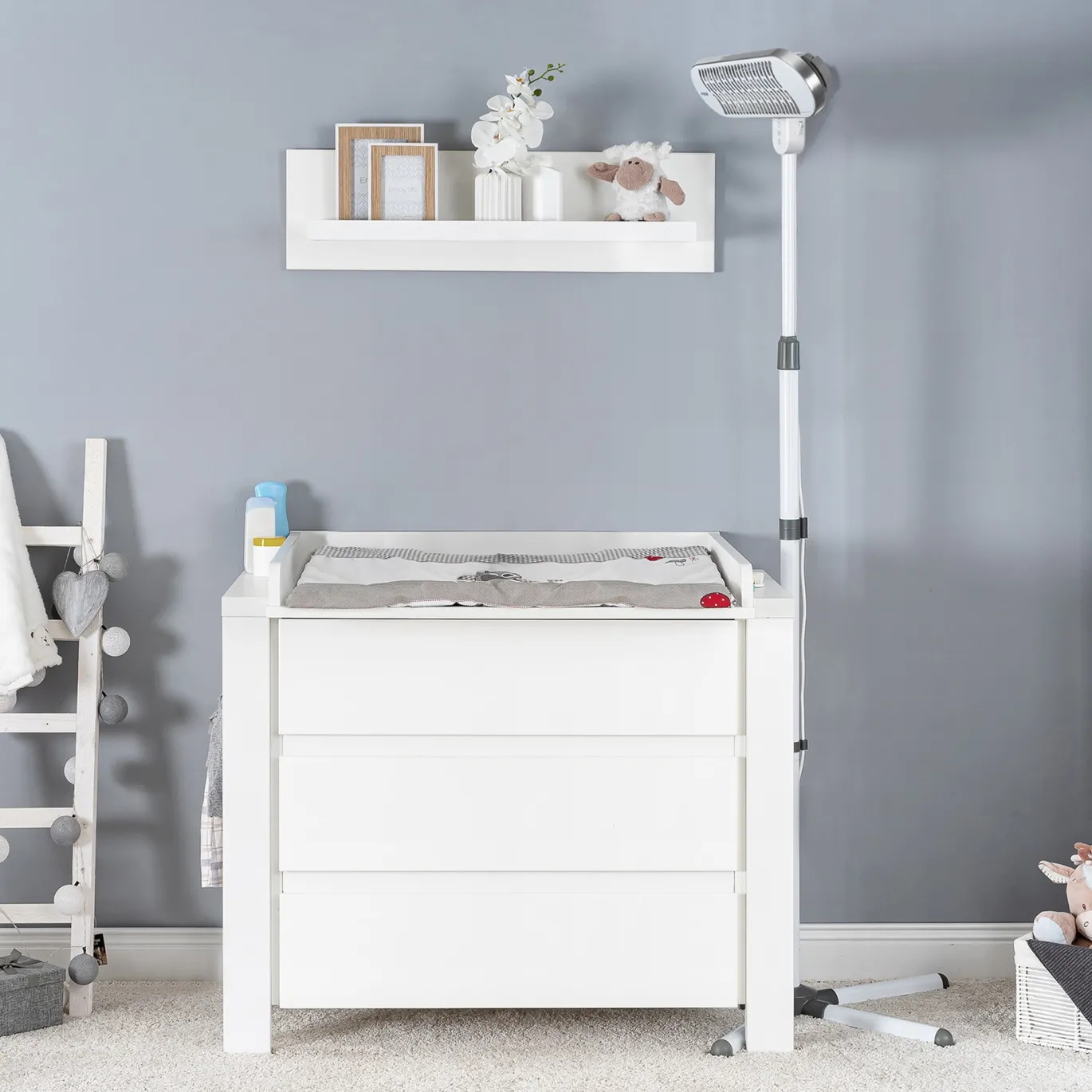2in1 HeatCare+ Flex Wickeltisch-Wärmestrahler