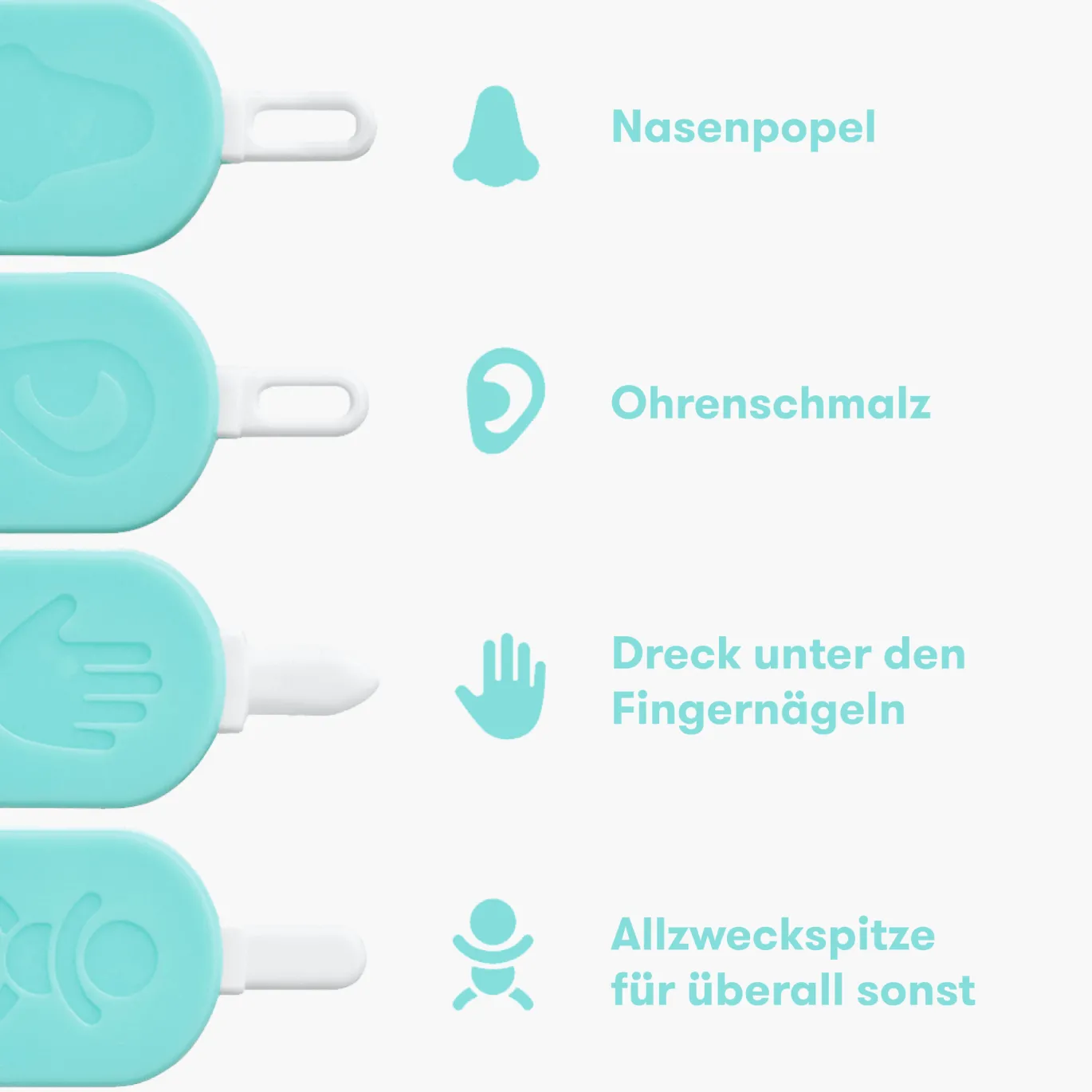 3in1 Nasen-, Nägel- und Ohrenreiniger