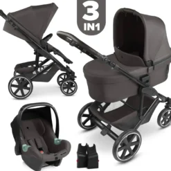 3in1-Kinderwagen-Set Sierra Nut