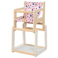 2 in 1 Puppenhochstuhl mit Tisch
