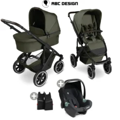 3in1 Set Salsa 5 Air Avocado mit Babyschale Tulip Black
