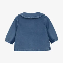 Jeans-Bluse Blümchen