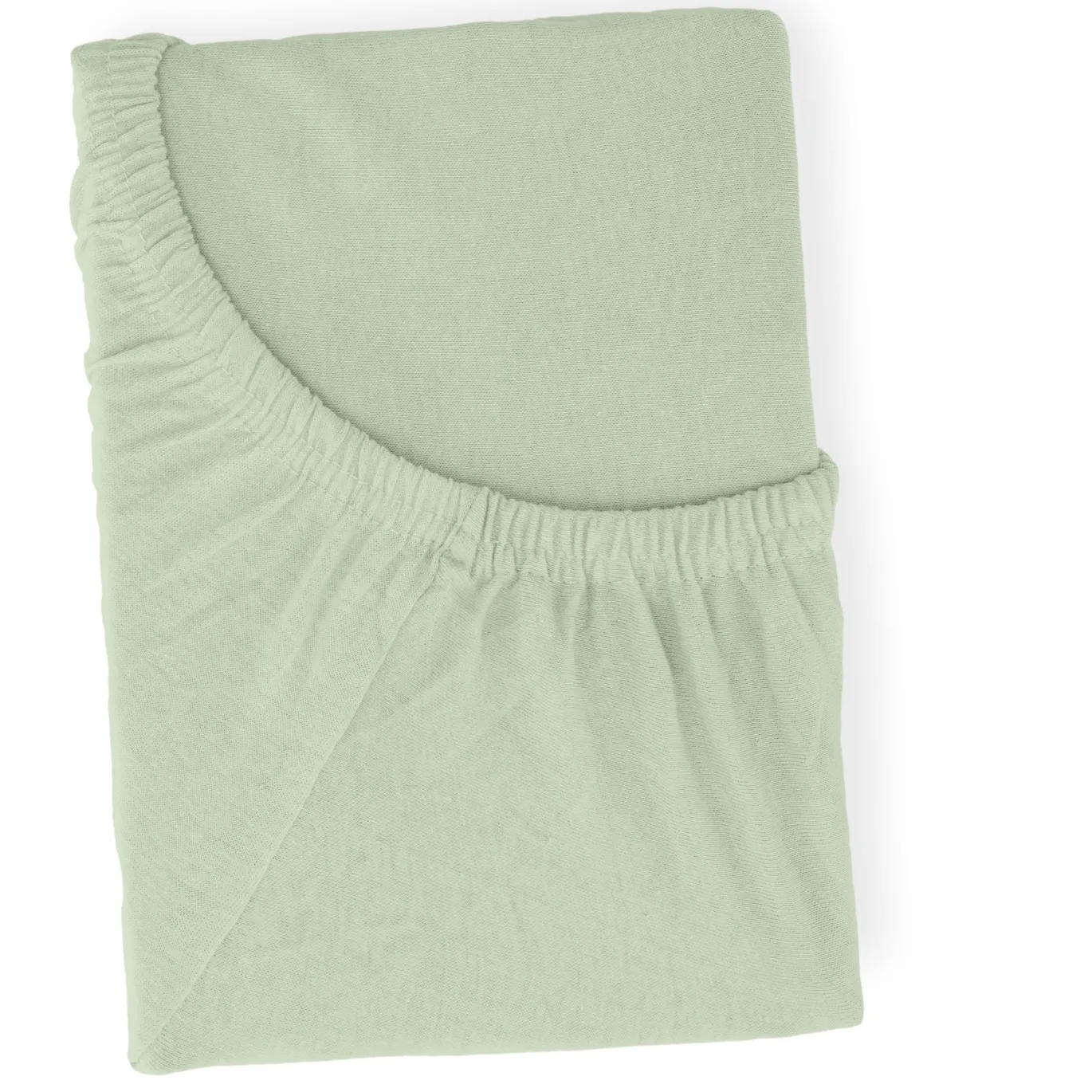 Jersey Spannbetttuch 40x90cm Jersey Seegrün