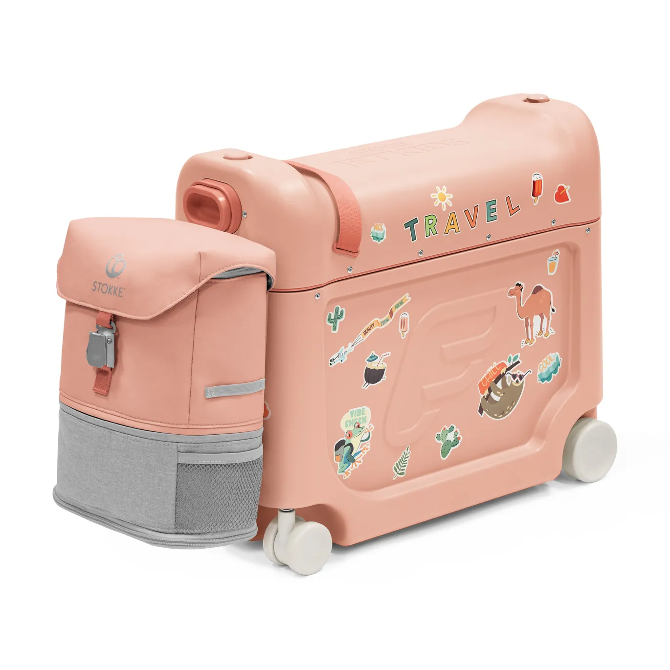 Jetkids™ Bundle BedBox™ & Crew Back Pack Coral Pink