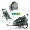 Kid Ellma Set mit Babysitz & Rucksack in Jungle Green
