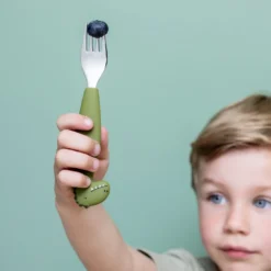 Kinderbesteck Set aus Silikon 3-teilig - Mr. Dino