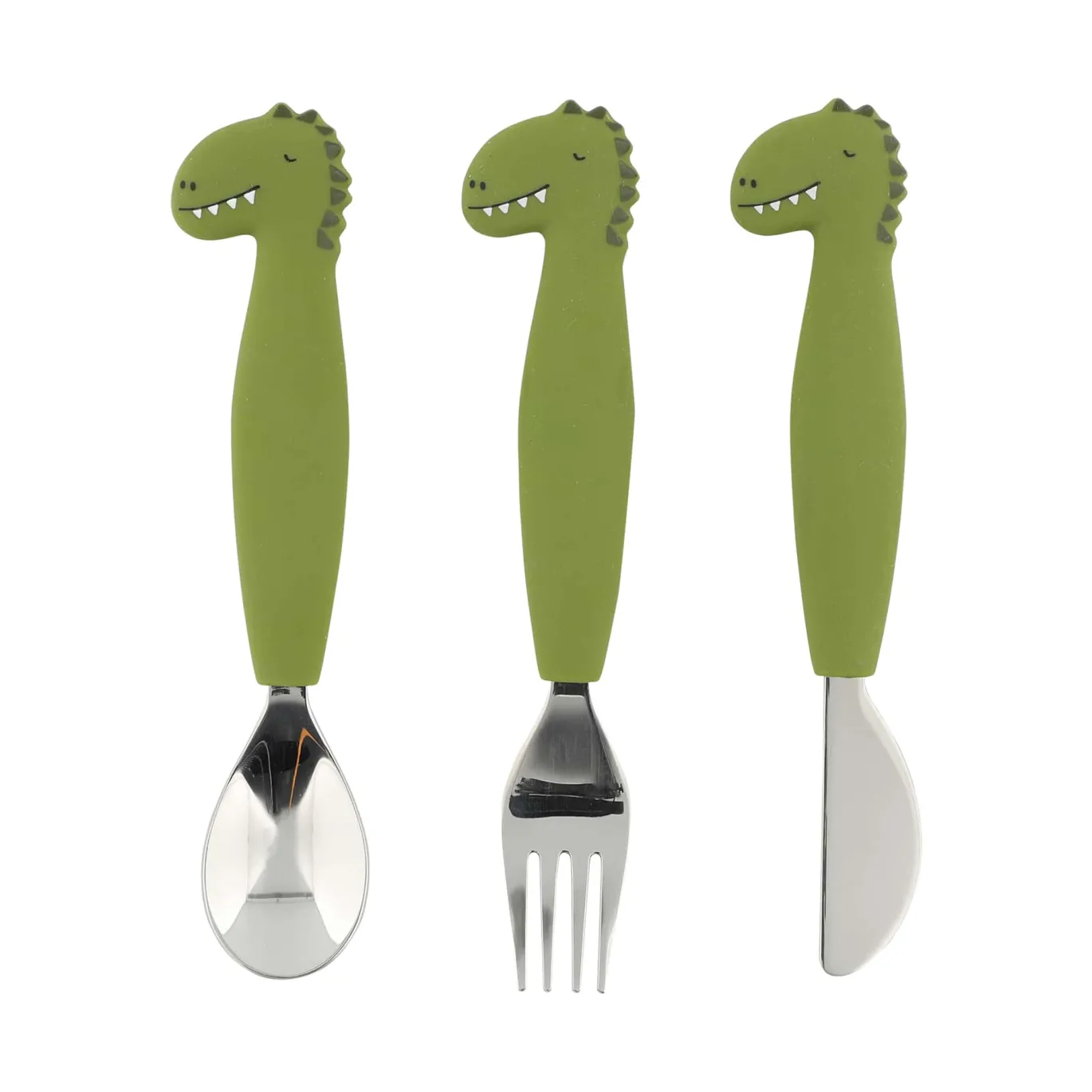 Kinderbesteck Set aus Silikon 3-teilig - Mr. Dino