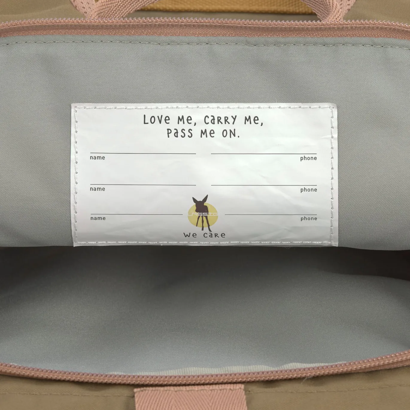 Kindergartenrucksack Rolltop - Nature