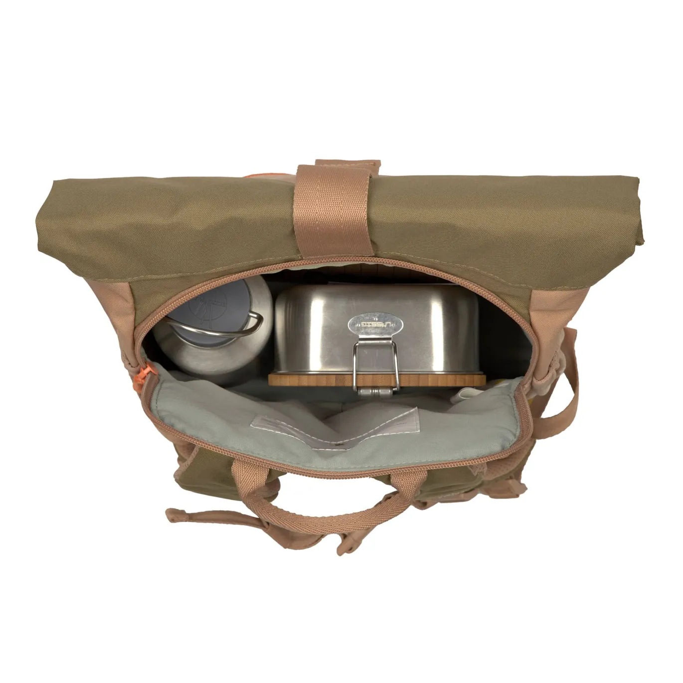 Kindergartenrucksack Rolltop - Nature