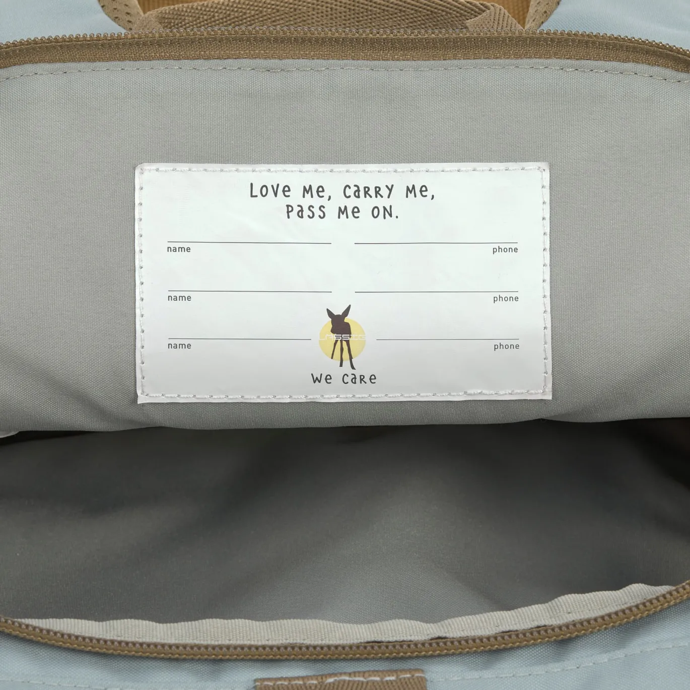 Kindergartenrucksack Rolltop - Nature