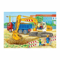 Kinderpuzzle Baustelle und Bauernhof