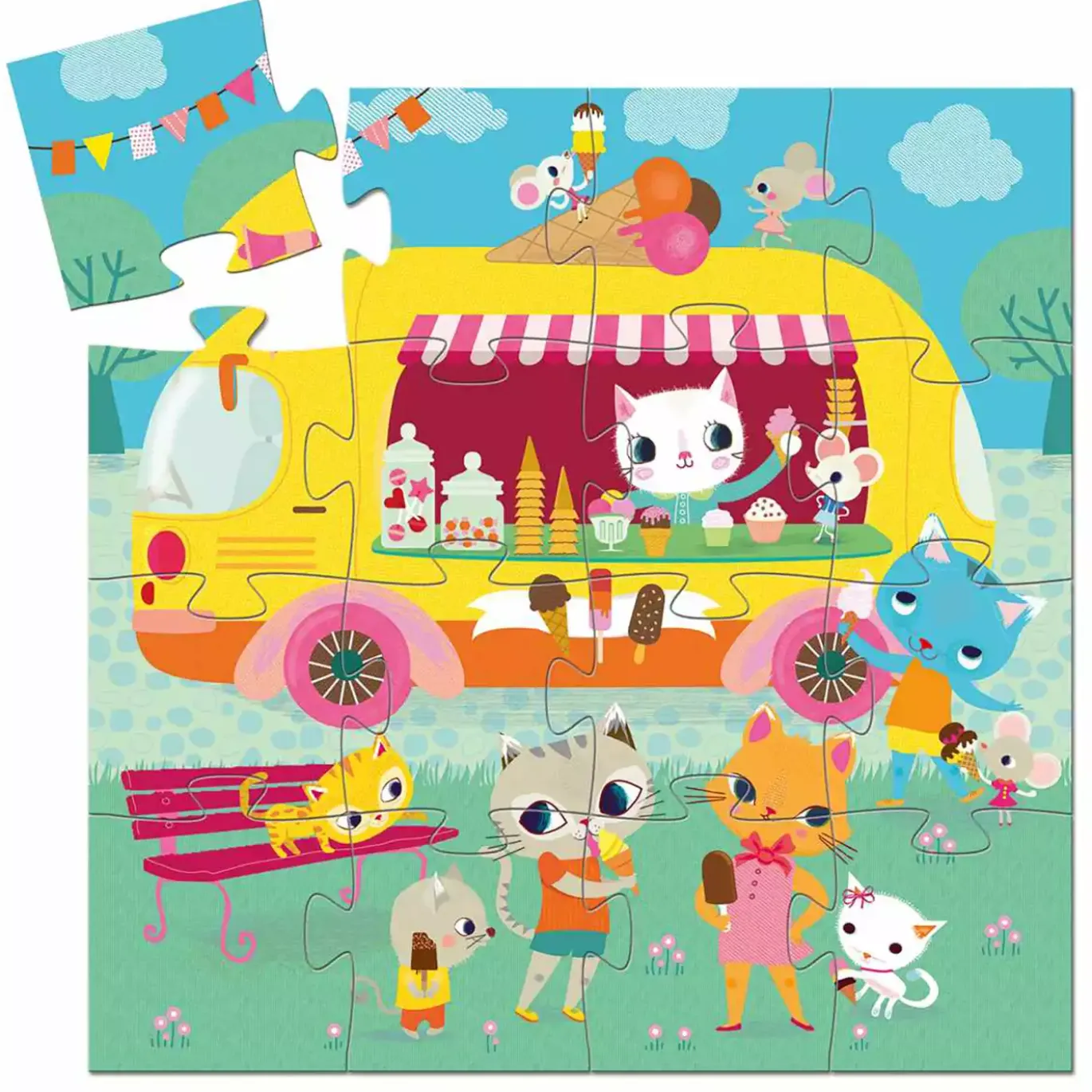 Kinderpuzzle Ice cream truck
