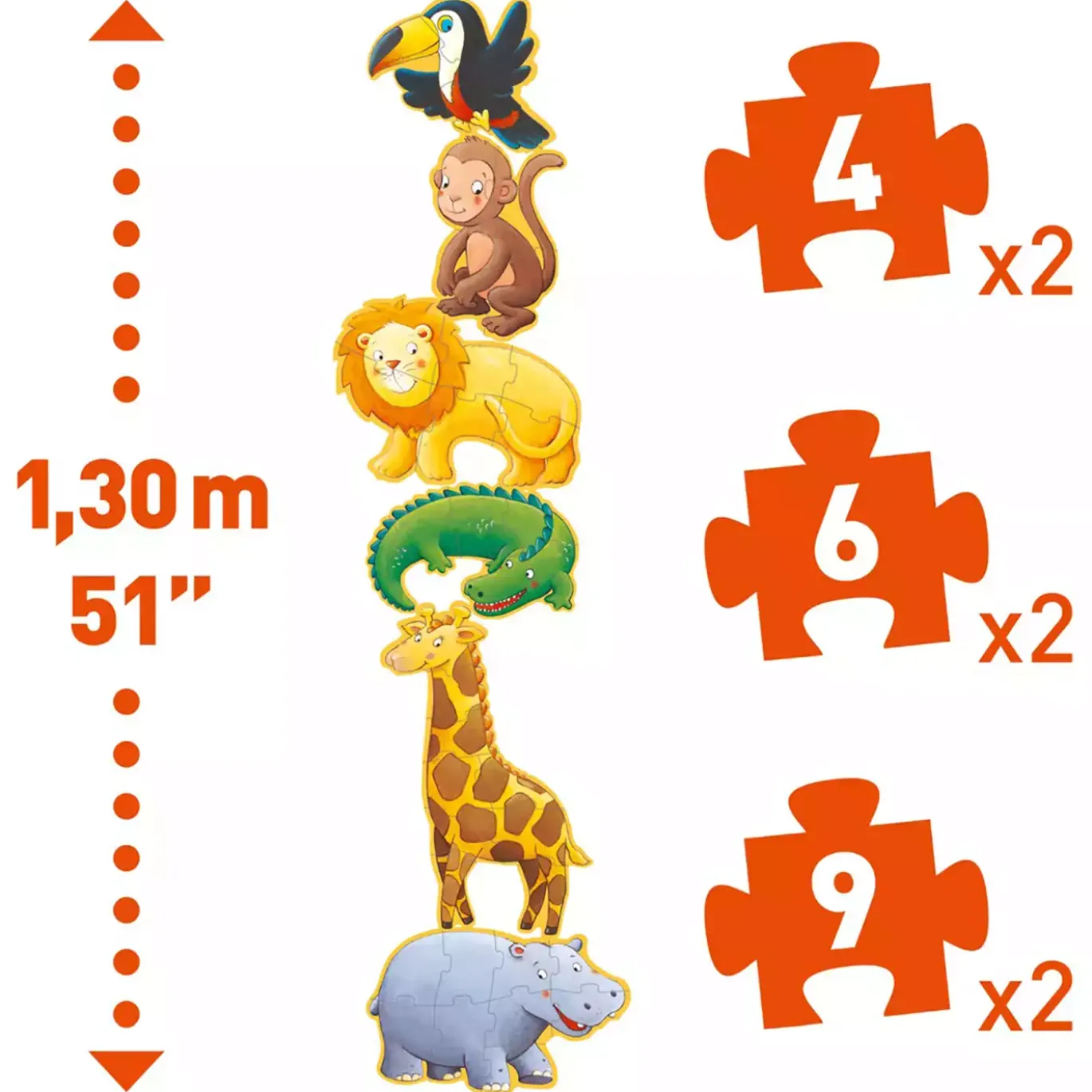 Kinderpuzzle Marmoset & Freunde