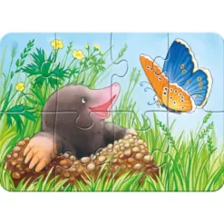 Kinderpuzzle Süße Gartenbewohner