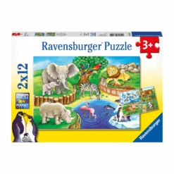 Kinderpuzzle Tiere im Zoo
