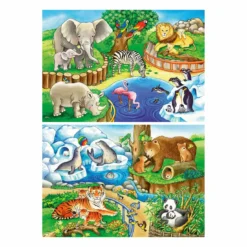 Kinderpuzzle Tiere im Zoo