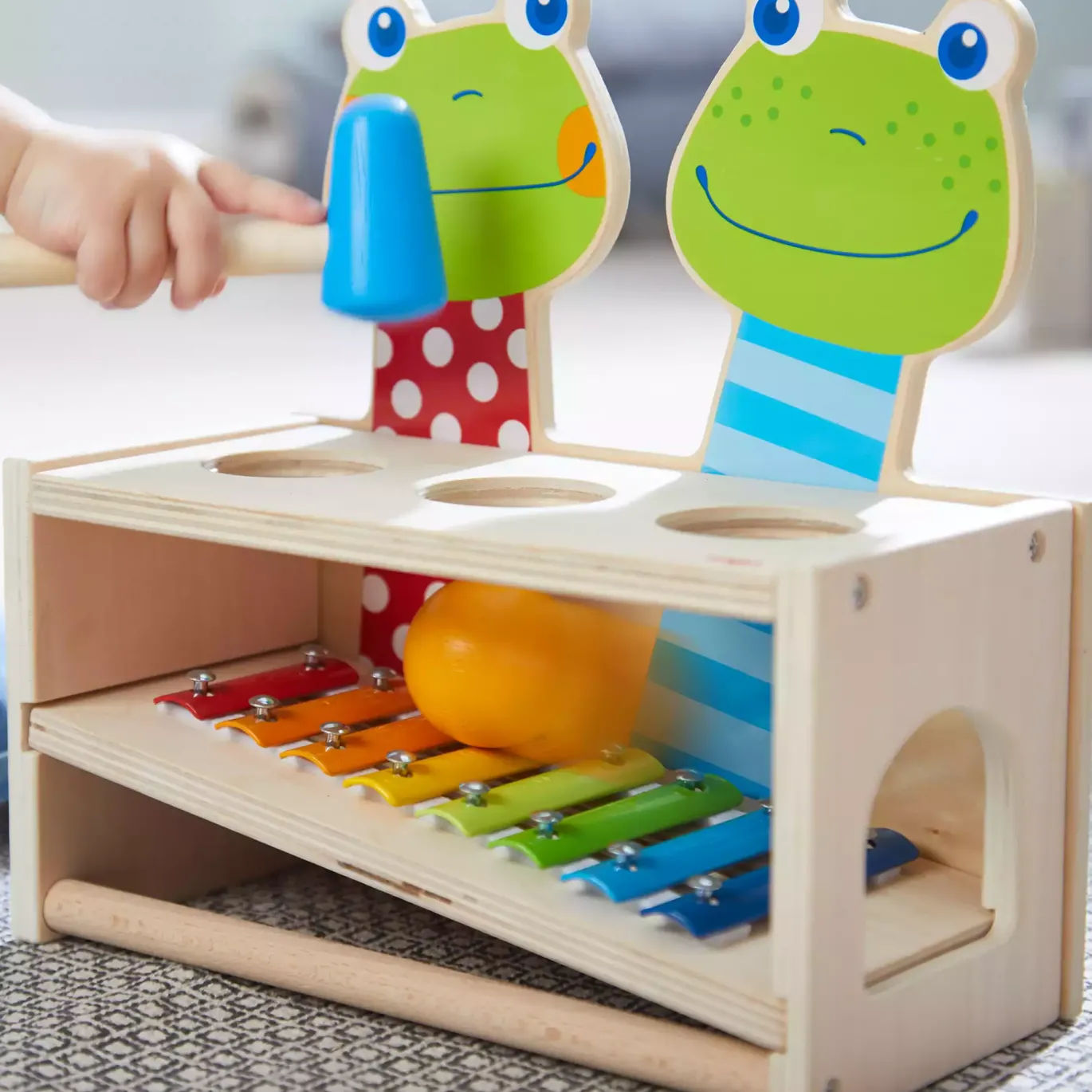 Klang-Klopfbank Froschkonzert