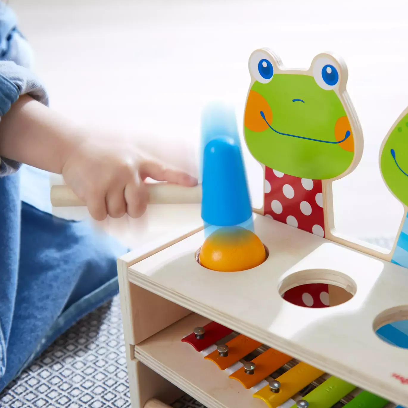 Klang-Klopfbank Froschkonzert