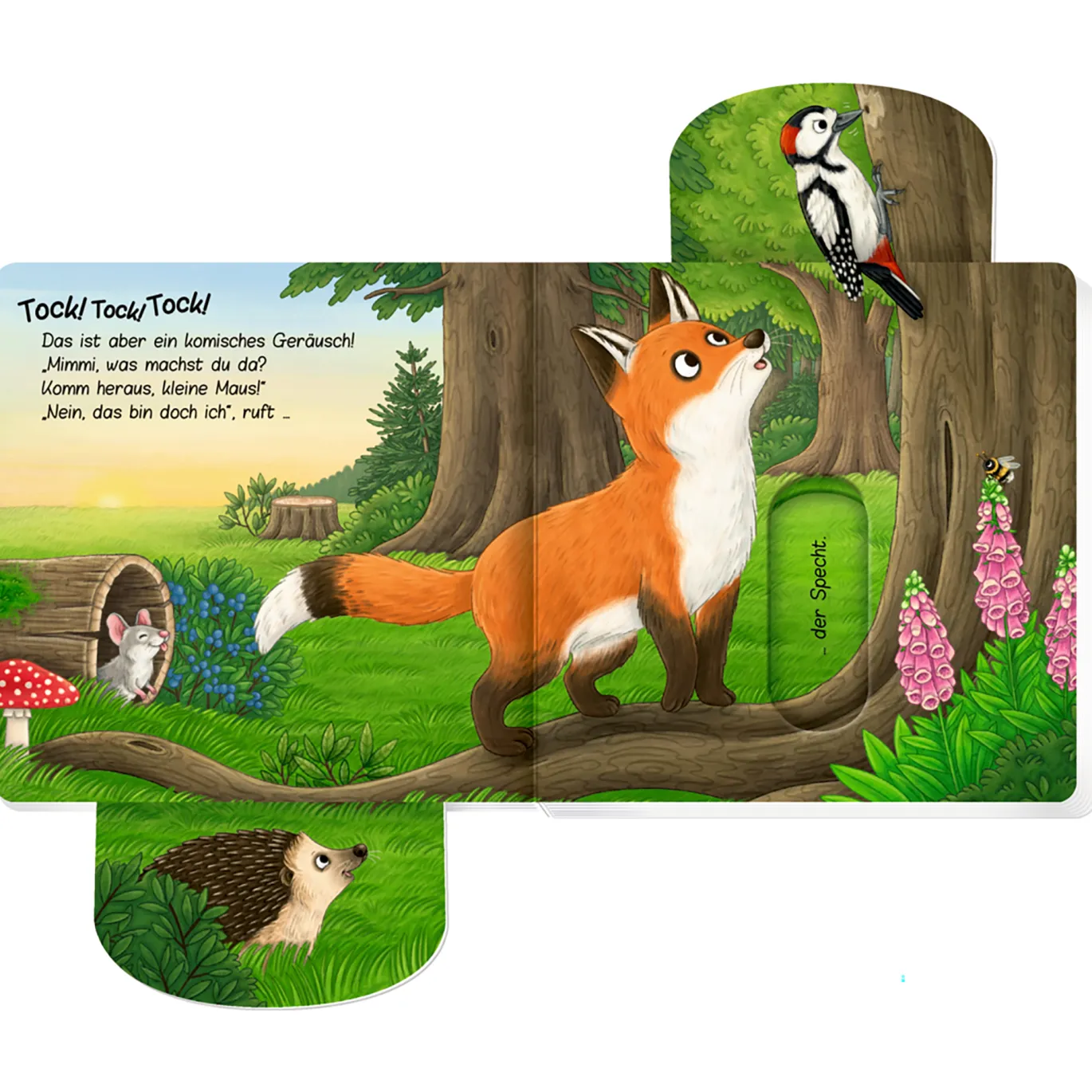 Komm heraus, kleine Maus! Bist du im Wald?