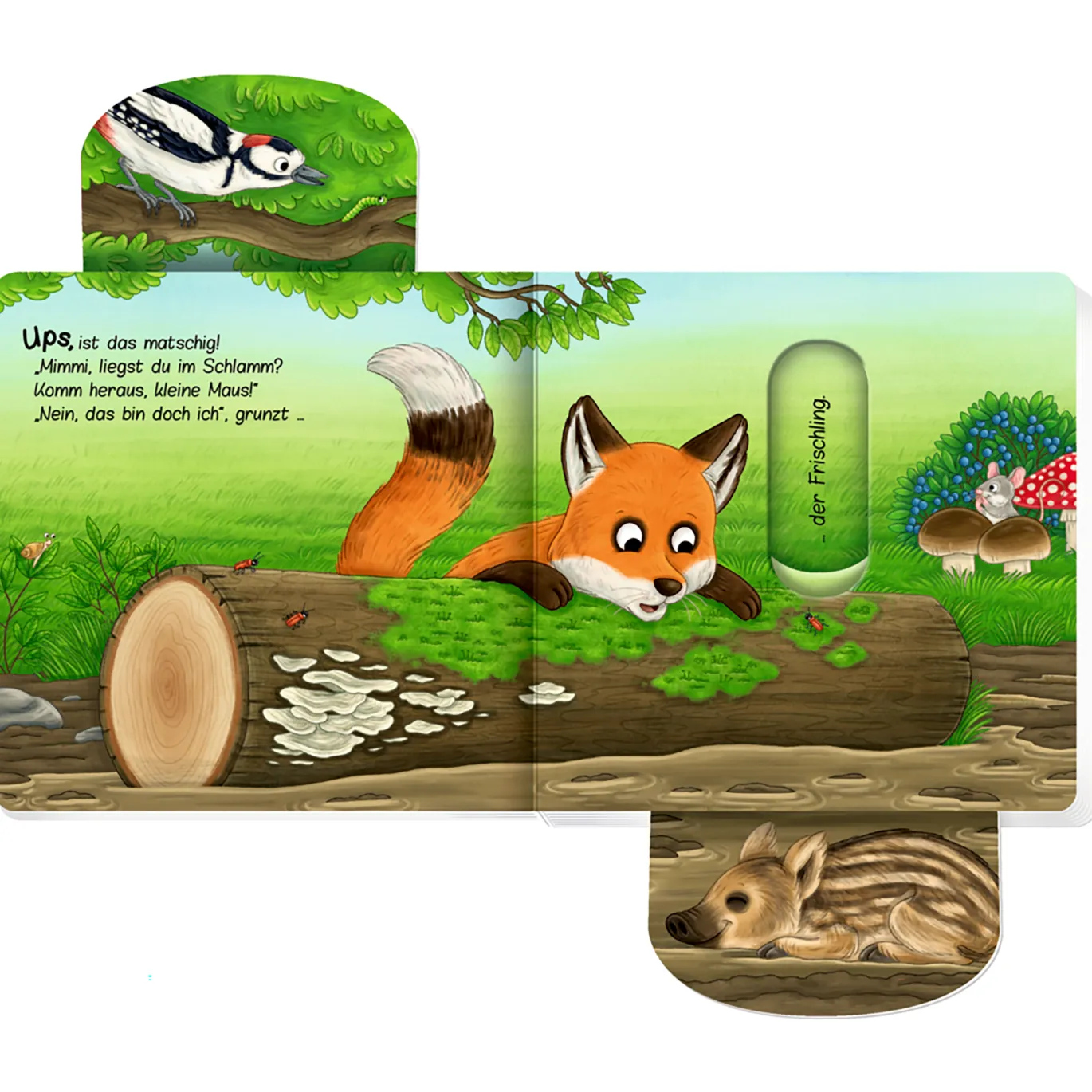 Komm heraus, kleine Maus! Bist du im Wald?